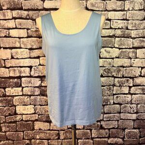 Chico's Blue Sleeveless Tank Size L